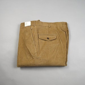 Vintage Deadstock 1970s Tan Corduroys by Jordache Size 37