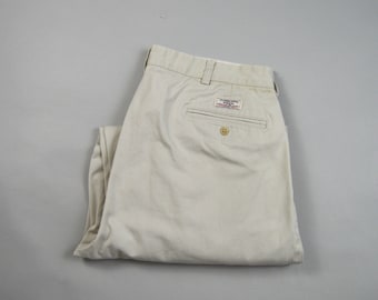 Vintage Light Khaki Andrew Pant Chinos by Polo Ralph Lauren Size 35