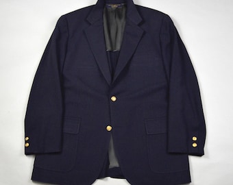 Vintage 1980s Size 42 Navy Blazer by Brooks Brothers