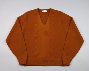 plus size burnt orange sweater