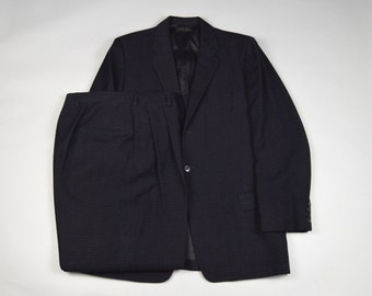 Vintage 1950s Black w/Gray Fleck Suit by Clipper Craft Size 40