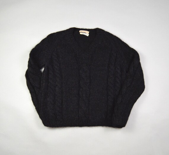 トップス 60s vintage mohair crew neck knit black Dead Knit Crew Neck Mohair Sweater - Black | Ksubi ++
