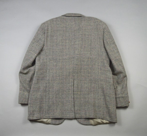 Vintage 1980s Light Gray POW Check Sport Coat Siz… - image 8