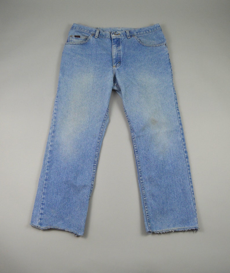 Vintage 1980s/1990s Light Wash Lee Riders Jeans Size 38 image 3