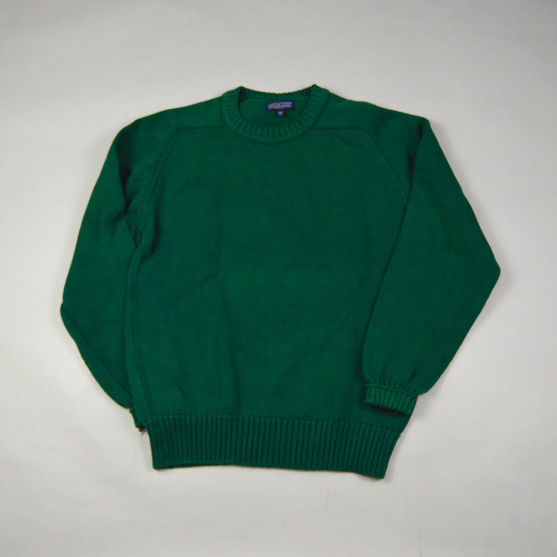 80〜90s lands end cotton sweater 90's Land's End Made in USA Women's Thick Cotton Zipper