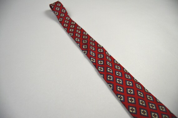 Vintage 1980s Red Foulard Necktie by Trooping the… - image 3