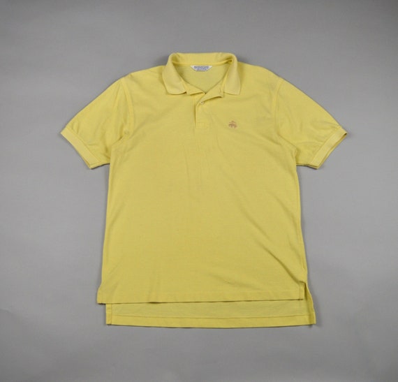 Vintage 1980s Yellow Cotton Polo by Brooks Brothe… - image 1
