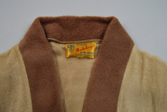 Vintage 1940s/1950s Deadstock Fleece Cardigan and… - image 7