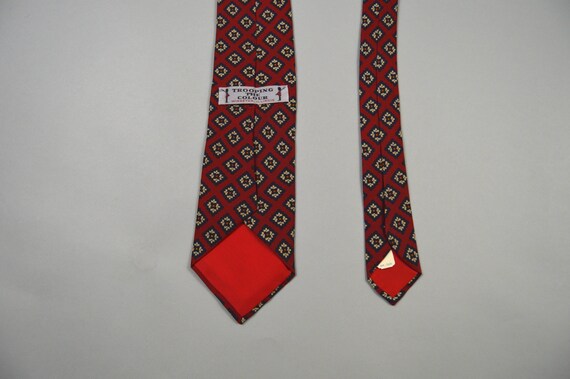 Vintage 1980s Red Foulard Necktie by Trooping the… - image 4