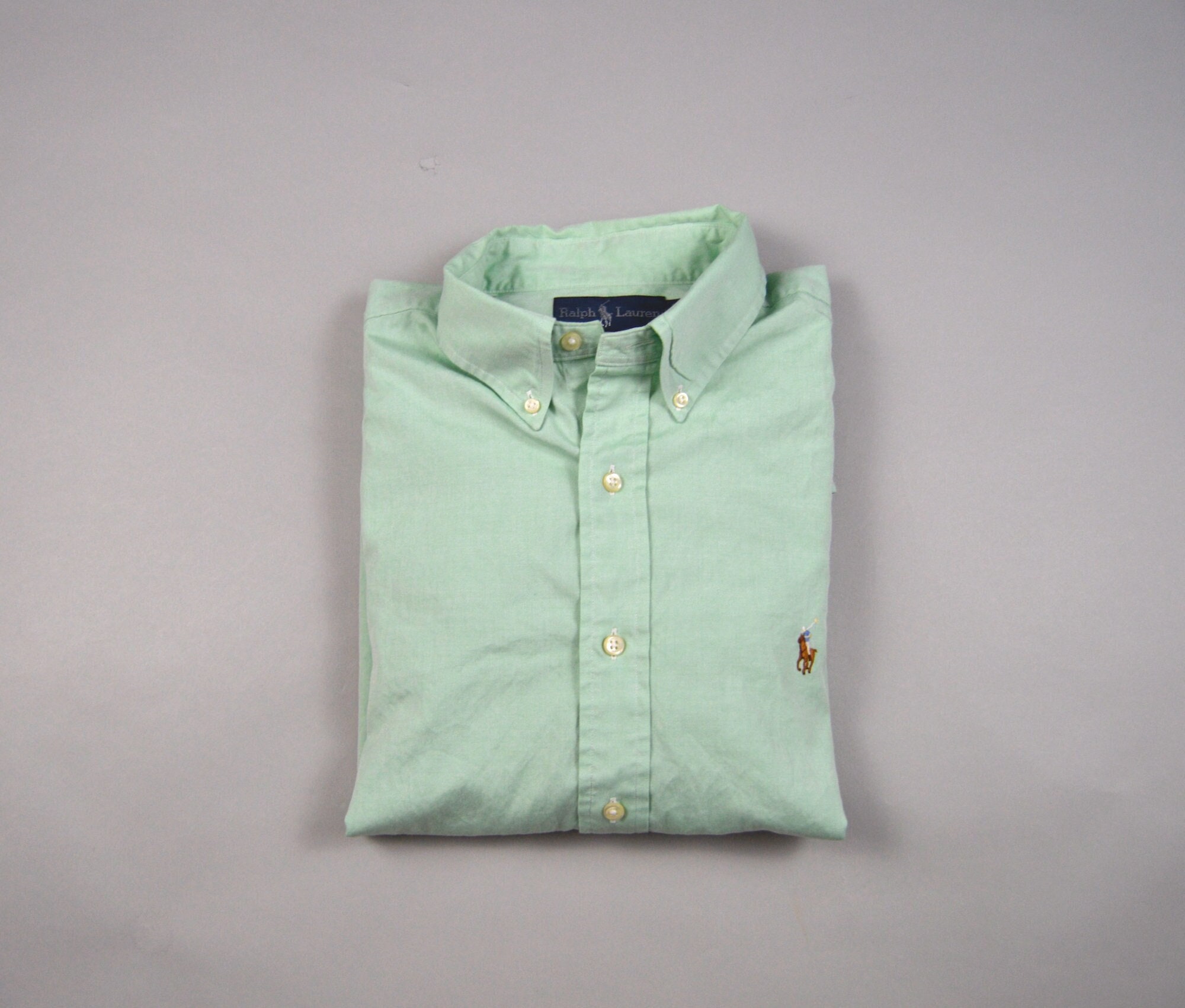 Polo Club Hombre Camisa Ralph Lauren Slim Fit Oxford Para Hombre