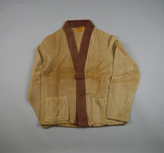 Vintage 1940s/1950s Deadstock Fleece Cardigan and… - image 4