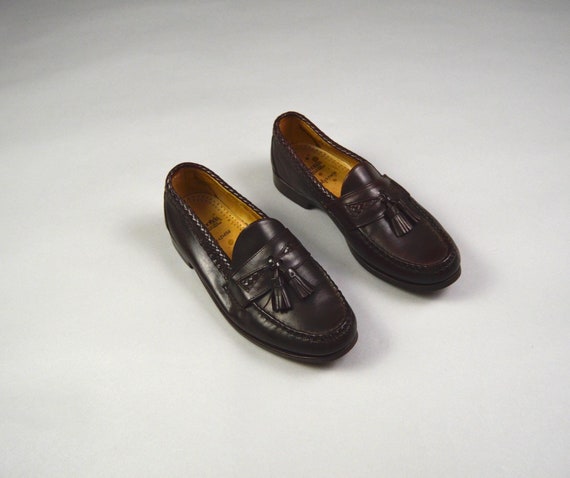 Allen Edmonds Size 9.5D Brown Maxfield Tassel Loafers Etsy Canada