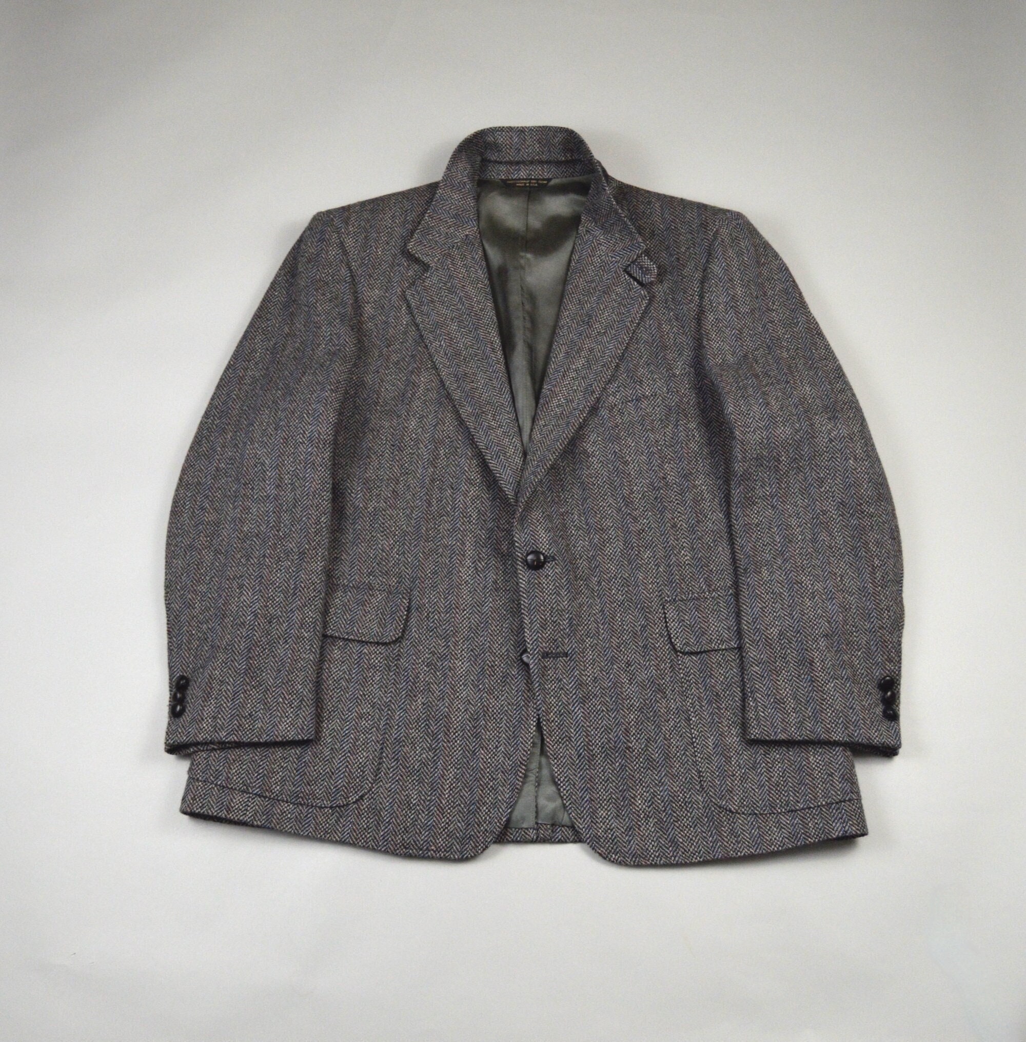 Grey herringbone tweed sport coat sale