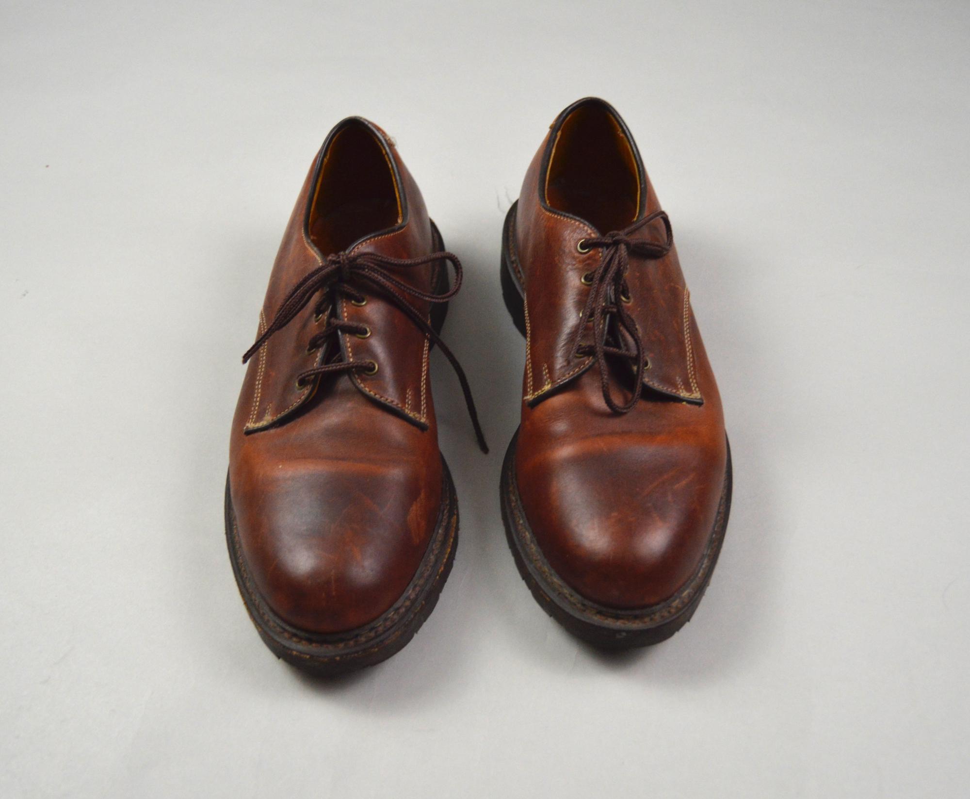 Allen Edmonds Stockbridge Dress Shoes‎ Mens 7.5D Brown Leather Oxfords USA Made Allen Edmonds M Leather Upper Dress Shoes for Men for sale  main image 2
