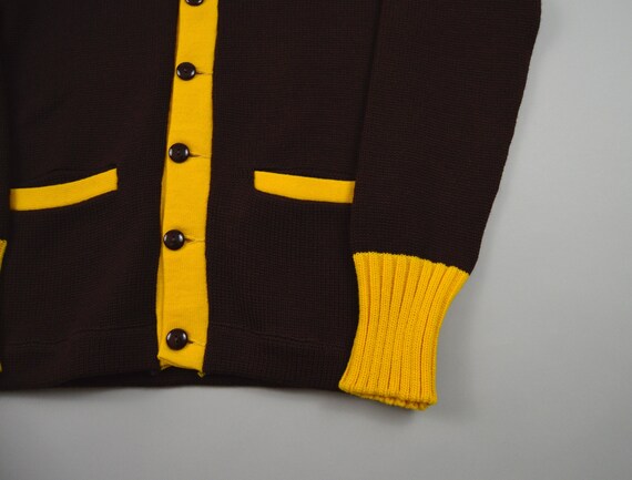 Yellow Stripe Varsity Cardigan Size 