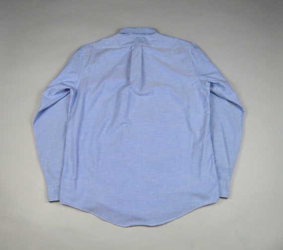 Vintage 1990s Blue Oxford button Down Shirt by La… - image 5