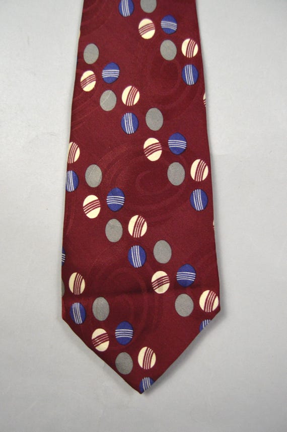 Vintage 1990s Red Circular Pattern Hollywood Coll… - image 2