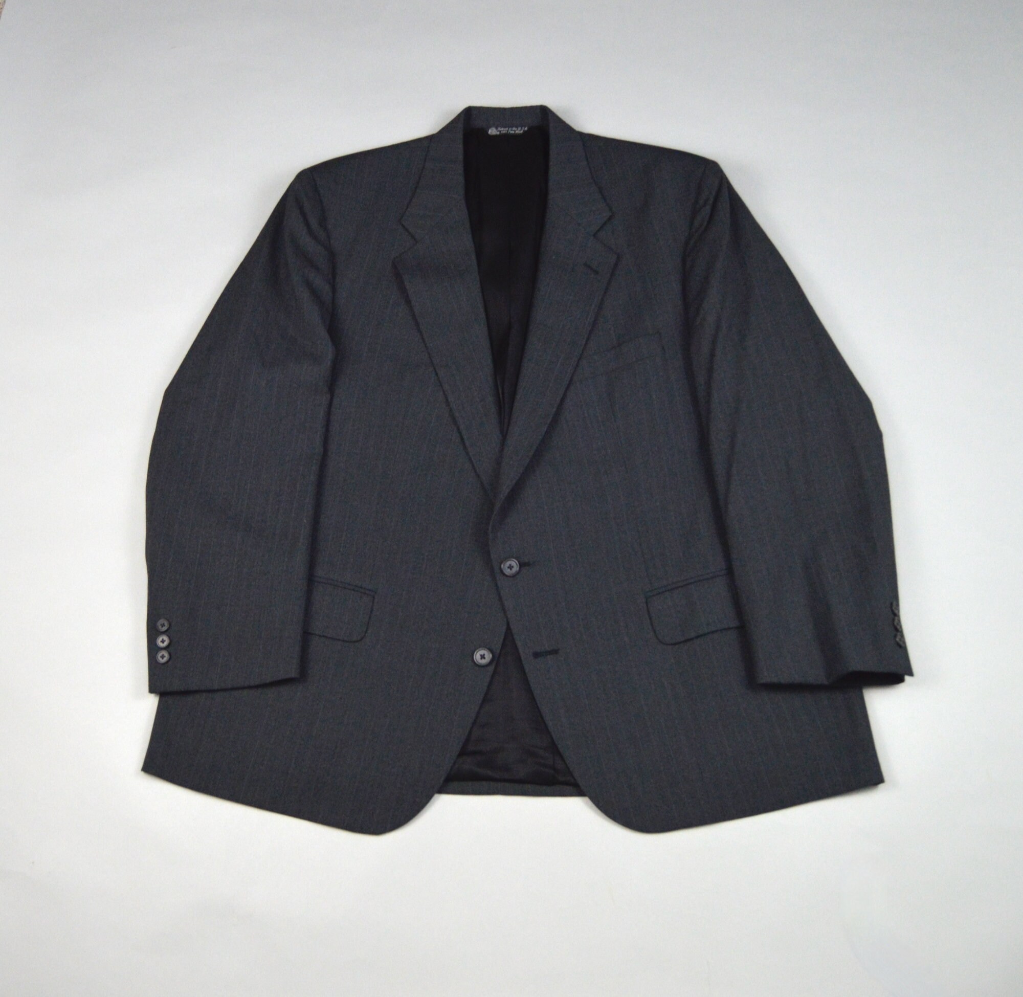 80s-90s ビンテージ Christian Dior スーツ ＊ Vintage 80s CHRISTIAN DIOR Herringbone Stipe Wool Double