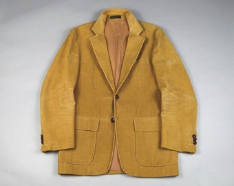 Vintage 1970s/1980s Tan Corduroy Sport Coat Size 38