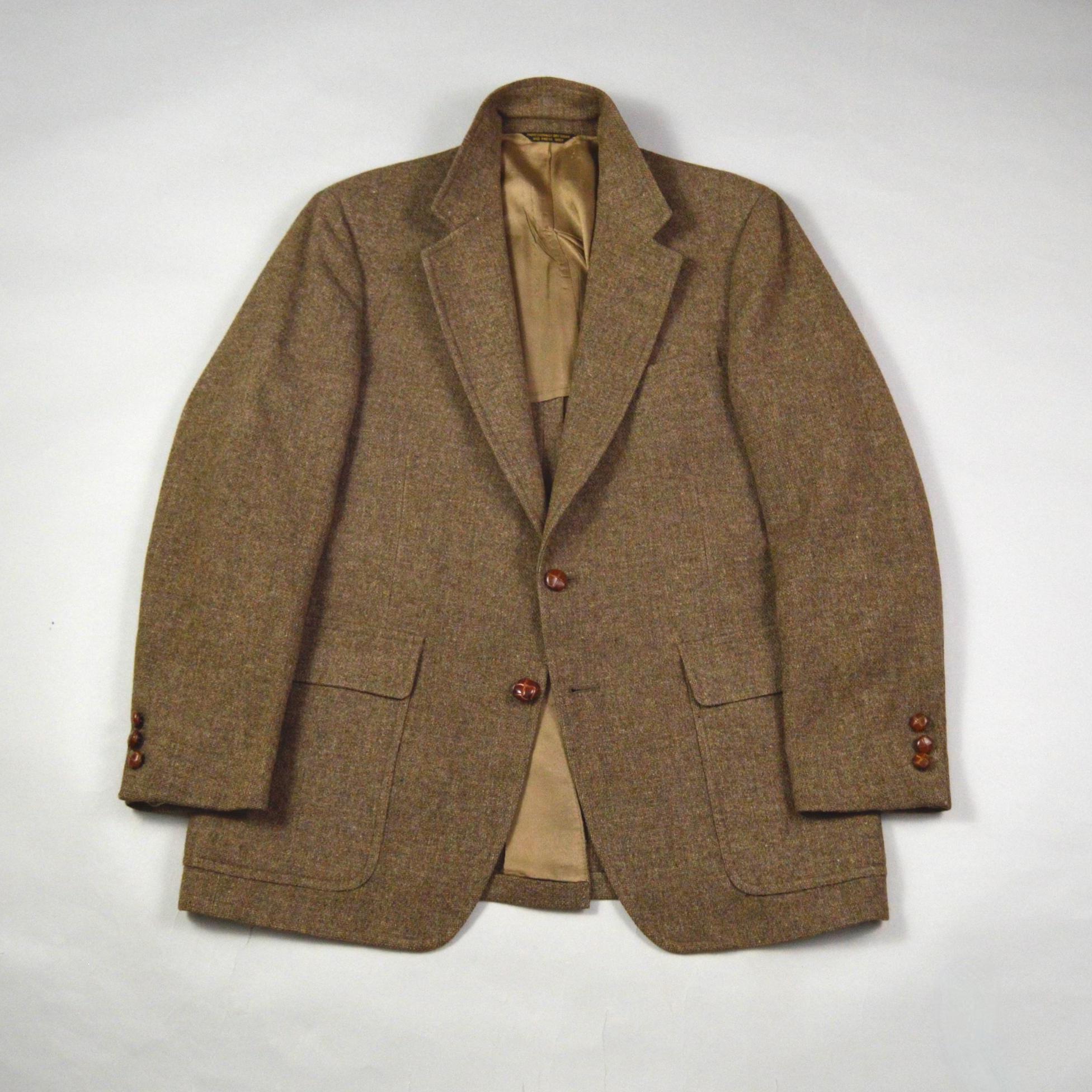 70s Vintage　Herringbone Tweed Coat 1970s Tweed Coat - Etsy