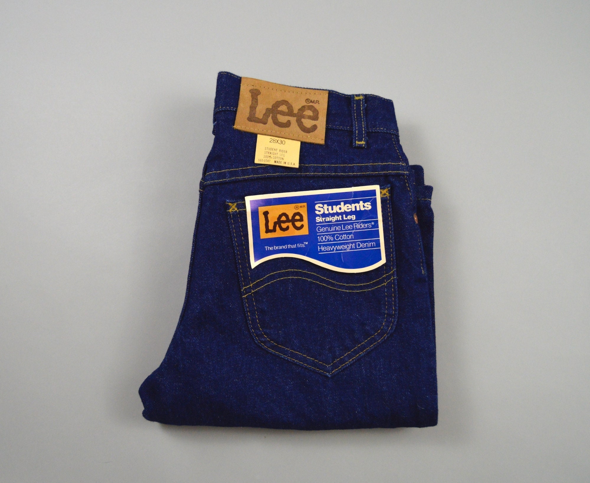 デッドストック 70’s Lee 28 student straight古着