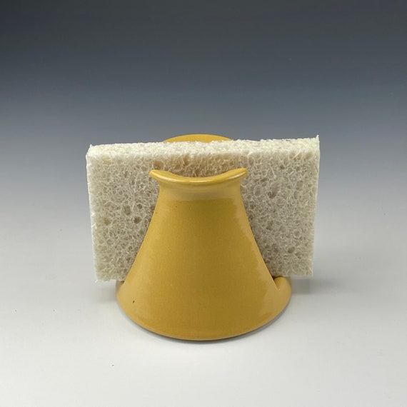 Yellow Sponge Holder Pottery Sponge Keeper Ceramic Sponge Etsy