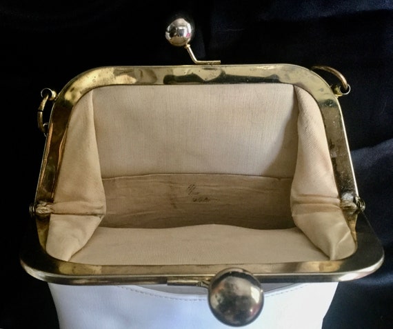 Harry Levine Vintage 60's Patent Leather Handbag - image 8