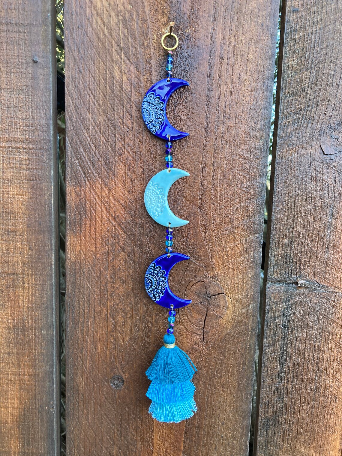 Crescent moon Wall hangings moon wall hanging ceramic wall Etsy