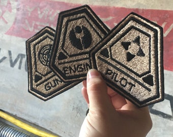Black Spire Outpost - Smuggler's Run Insignia Iron-On Patch (READY SHIP! Pilot, Gunner, and Engineer Styles)