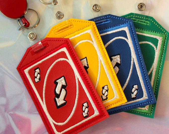 No Revers No U Reverse Card ID Badge Reel/card Holder - PREORDER - Etsy