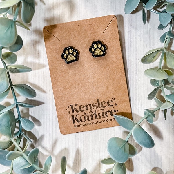 Paw Print Earrings | Spirit wear Earrings | Game Day Earrings | Football Game Earrings | Team Spirit Earrings