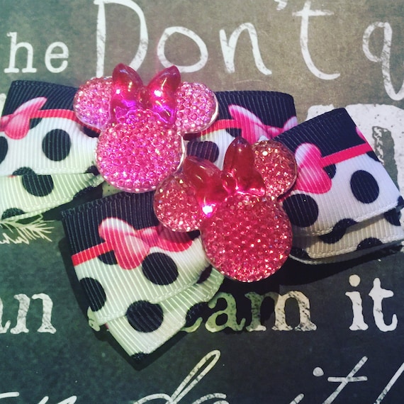 2" Minnie Mouse Mini Bow Set