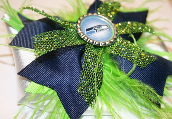 Seahawks Inspired Game Day Bowtique Bow