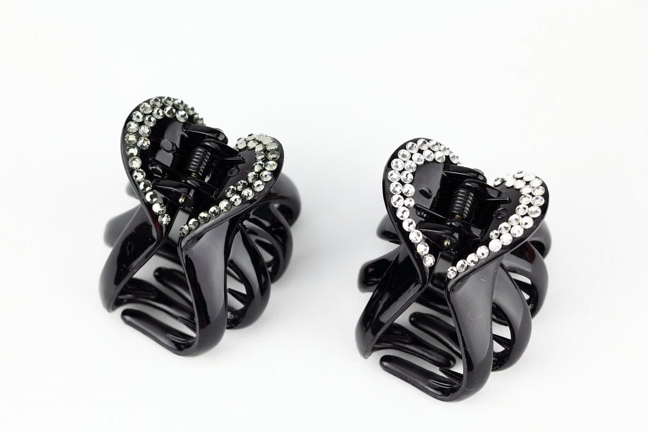 Swarovski Crystal Mini Claw Clip - Etsy
