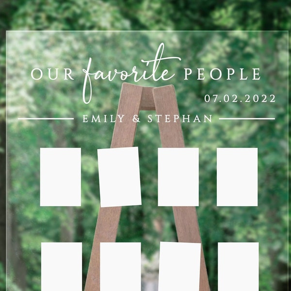 Our Favorite People | Wedding Sign Decal | Wedding Decor | DIY Wedding Decals | Welcome Wedding Decal | Wedding Vinyl