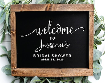 Calcomanía de letrero de ducha despedida de soltera - Decoración de boda de ducha despedida de soltera - Calcomanías de boda de bienvenida - vinilo de ducha despedida de soltera