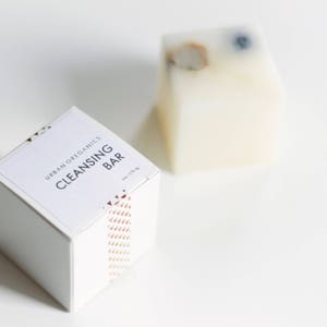 CLEANSING BAR // 'Simply Coconut' Shampoo & Soap Bar Vegan Organic 100% Natural image 1