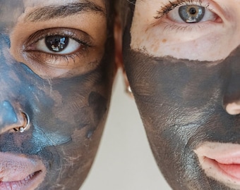 FACIAL MASK // 'Detox' Skin-Clearing Activated Charcoal & Tea Tree Mask - - - Vegan ∙ Organic ∙ 100% Natural