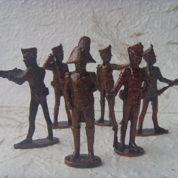 20% OFF Vintage Soviet Set of 5 Soldiers and 1 General of 1812 War Made in USSR in 1970s