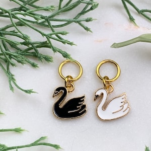 Swan Duo Stitch Marker/Progress Keeper Set - 2 pcs