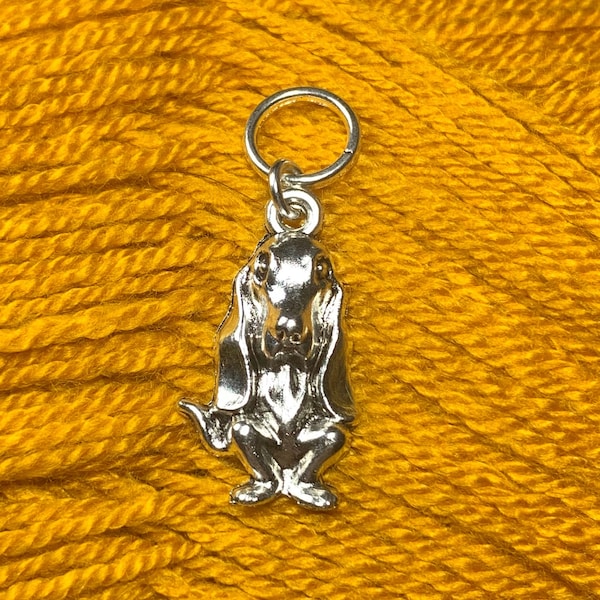 Basset Hound Stitch Marker/Progress Keeper - 1 pc