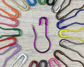 Bulb Pins, 20+ Color Options! Stitch Markers/Progress Keepers - 11 pcs