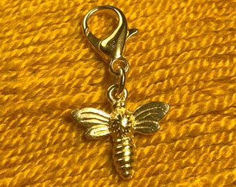 Gold Bee Progress Keeper/Stitch Marker Set - 5-20 pcs