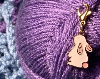 Adorable Bunny Stitch Marker/Progress Keeper - 1 pc