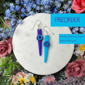 Kazoo 3D Printed Earrings - PREORDER - See Description or Message Me