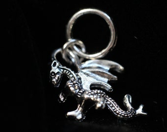 Dragons! Silver Stitch Marker/Progress Keeper Set - 5 pcs