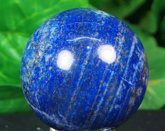 Lapis lazuli sphere hand carved  hand polished mineral specimen  220 Grams from Afghanistan
