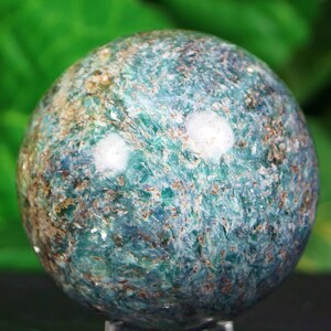 kyanite Mineral specimen hand polished emerald blue stone Sphere 58 mm rare material Swat Valley