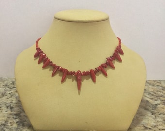 Coral Spike Jewelry Set