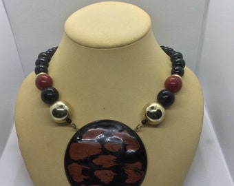Black and Red Necklace